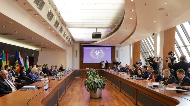 Alexei Overchuk attends the 93rd session of the CIS Economic Council