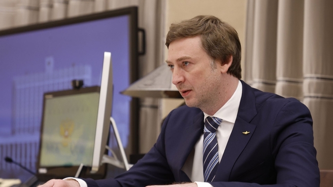 Генеральный директор ПАО «Аэрофлот» Сергей Александровский на встрече с Михаилом Мишустином