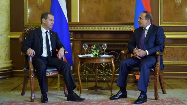 Встреча с Премьер-министром Армении Овиком Абраамяном