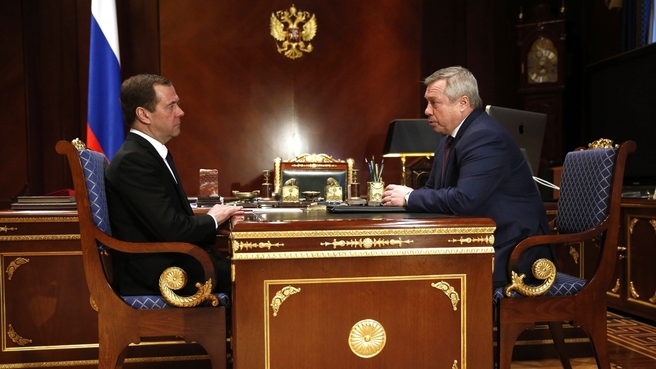 Встреча с губернатором Ростовской области Василием Голубевым