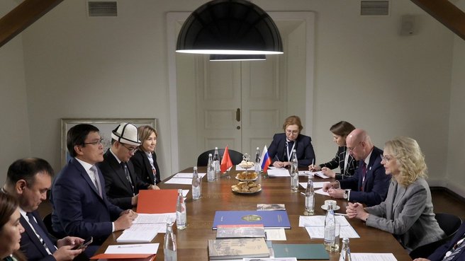 Tatyana Golikova holds talks with Deputy Prime Minister of Kyrgyzstan Edil Baisalov
