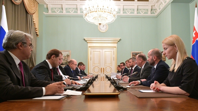 Встреча с Председателем Правительства Словацкой Республики Петером Пеллегрини
