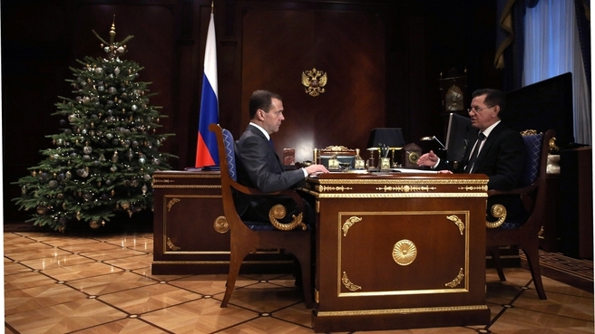 Беседа с губернатором Астраханской области Александром Жилкиным