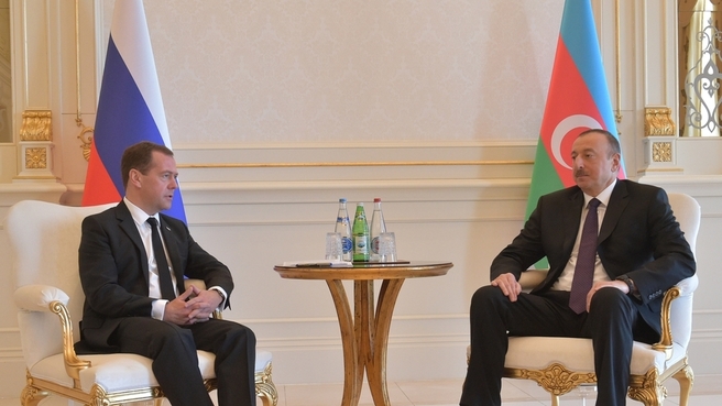 Dmitry Medvedev’s meeting with President of Azerbaijan Ilham Aliyev