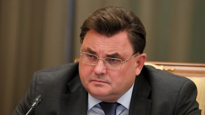 Константин Чуйченко на  заседании Правительства