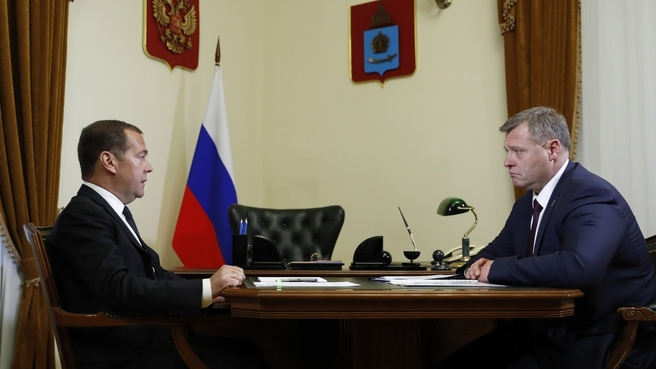 Встреча с временно исполняющим обязанности губернатора Астраханской области Игорем Бабушкиным