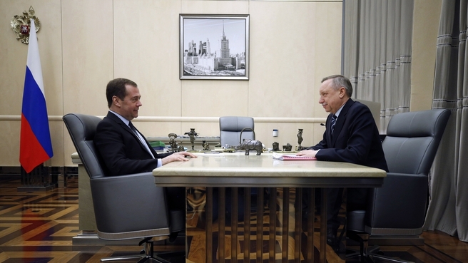 Встреча с временно исполняющим обязанности губернатора Санкт-Петербурга Александром Бегловым