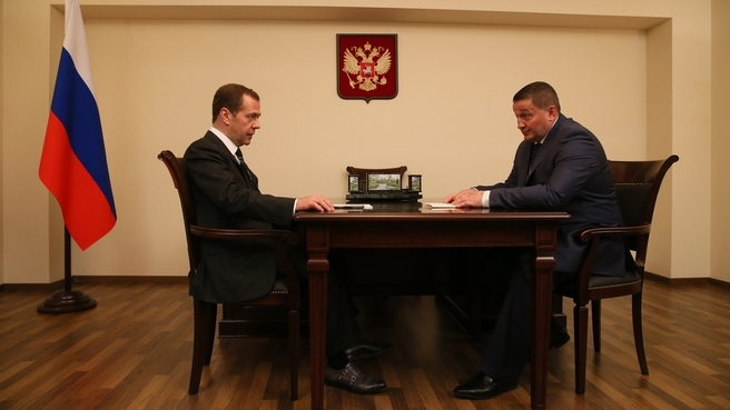 Беседа с губернатором Волгоградской области Андреем Бочаровым