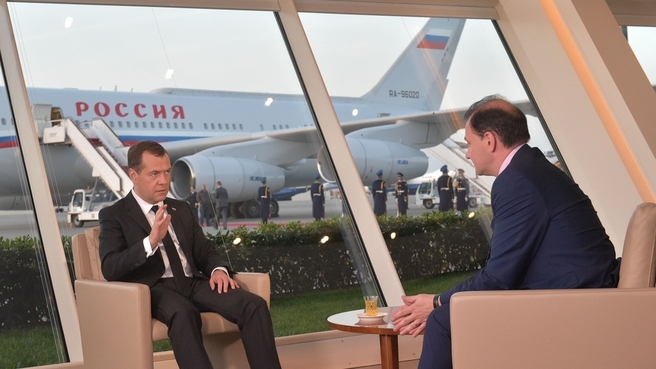 Dmitry Medvedev's interview to Vesti v Subbotu’s host Sergei Brilyov