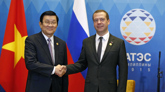A meeting with President of the Socialist Republic of Vietnam Truong Tan Sang