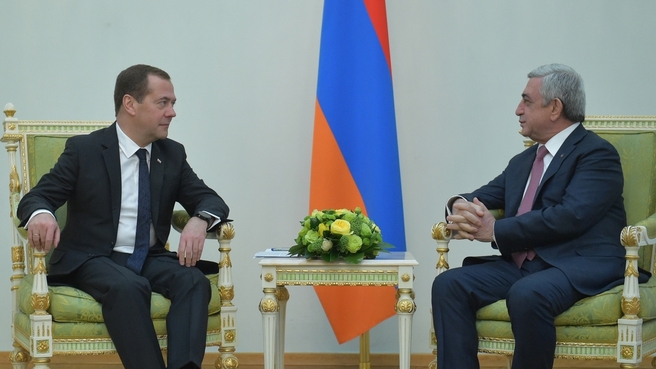 Беседа с Президентом Республики Армения Сержем Саргсяном