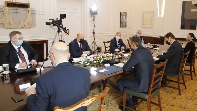 Переговоры с Премьер-министром Греции Кириакосом Мицотакисом