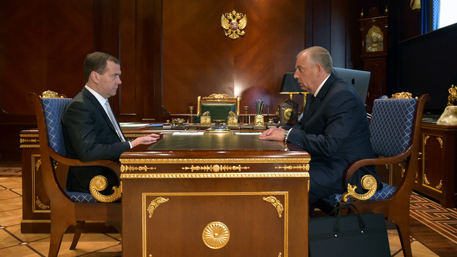 Встреча с губернатором Новгородской области Сергеем Митиным