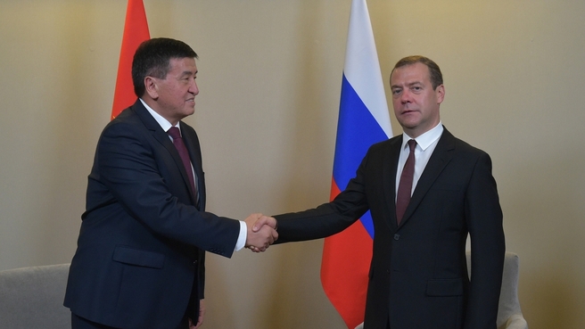 Встреча с Премьер-министром Киргизии Сооронбаем Жээнбековым