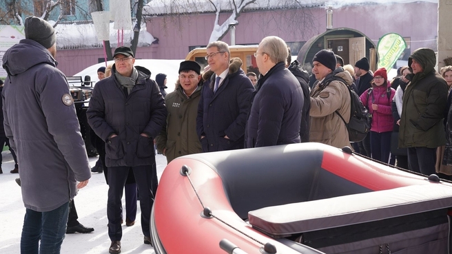 Дмитрий Чернышенко и глава Башкортостана Радий Хабиров посетили туристический центр Уфы
