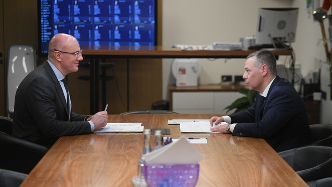 Дмитрий Чернышенко провёл встречу с врио губернатора Ярославской области Михаилом Евраевым