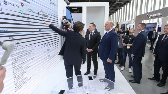 Михаил Мишустин осмотрел выставку «ЦИПР-2022»