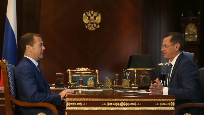 Встреча с губернатором Астраханской области Александром Жилкиным