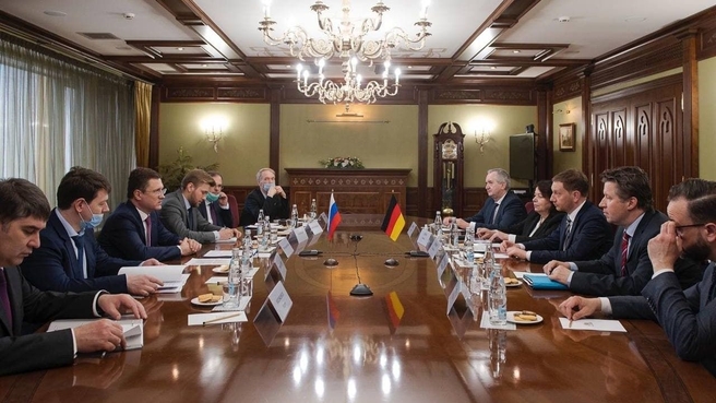 Рабочая встреча Александра Новака с Премьер-министром земли Саксония Михаэлем Кречмером