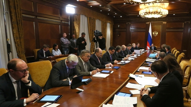 Заседание президиума Совета при Президенте России по стратегическому развитию и приоритетным проектам