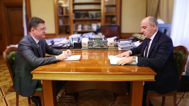 Встреча Александра Новака с главой Карачаево-Черкесской Республики Рашидом Темрезовым