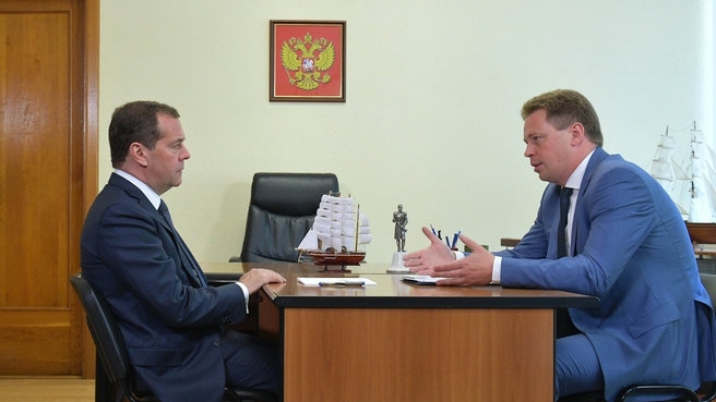 Встреча с губернатором Севастополя Дмитрием Овсянниковым