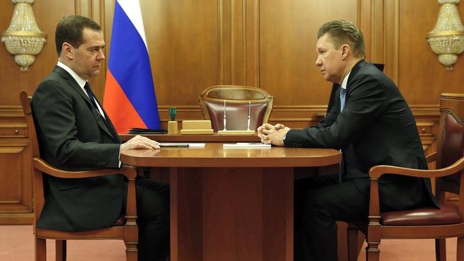 Встреча с председателем правления ОАО «Газпром» Алексеем Миллером