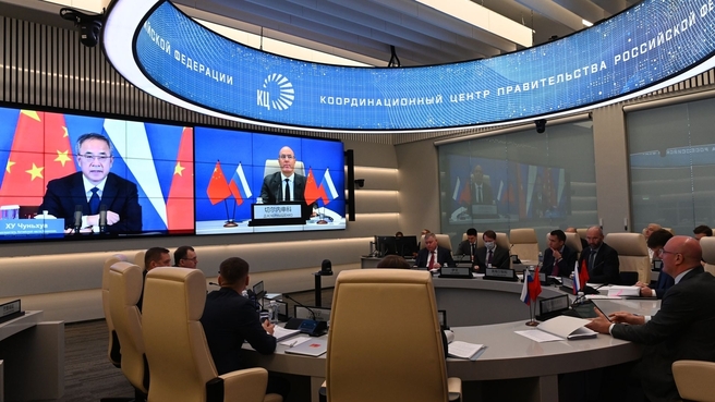 Deputy Prime Minister Dmitry Chernyshenko and Vice Premier of the State Council of the People’s Republic of China Hu Chunhua hold the 26th meeting of the Russia-China Commission on Preparing Regular Meetings of the Prime Ministers