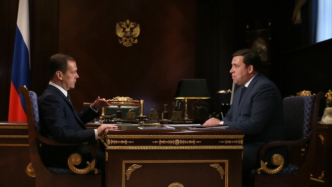 Встреча с губернатором Свердловской области Евгением Куйвашевым
