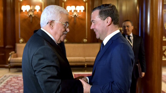 Meeting with President of the State of Palestine Mahmoud Abbas