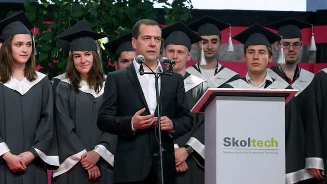 Выступление Дмитрия Медведева перед выпускниками Сколковского института науки и технологий