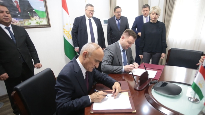 Alexei Overchuk’s working visit to the Republic of Tajikistan. Signing intergovernmental agreements