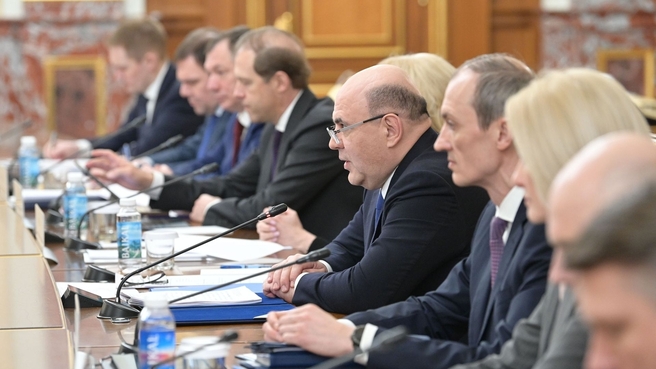 Mikhail Mishustin’s meeting with United Russia party deputies at the State Duma