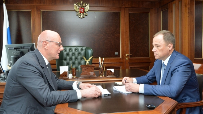 Дмитрий Чернышенко и полномочный представитель Президента в ПФО Игорь Комаров провели рабочую встречу