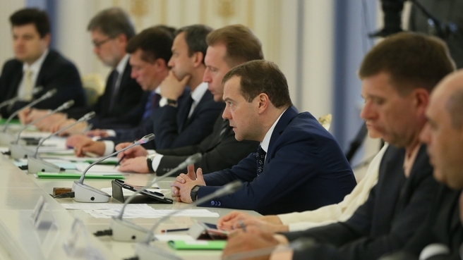 Встреча с членами Общероссийского объединения работодателей «Российский союз промышленников и предпринимателей» (РСПП)