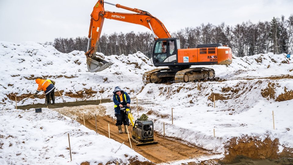 На участке трассы М-1 «Беларусь» с 66-го по 84-й км продолжается реконструкция