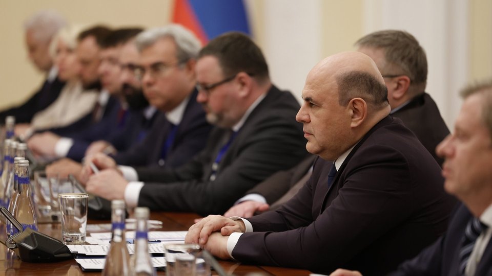 Михаил Мишустин на российско-азербайджанских переговорах в Баку