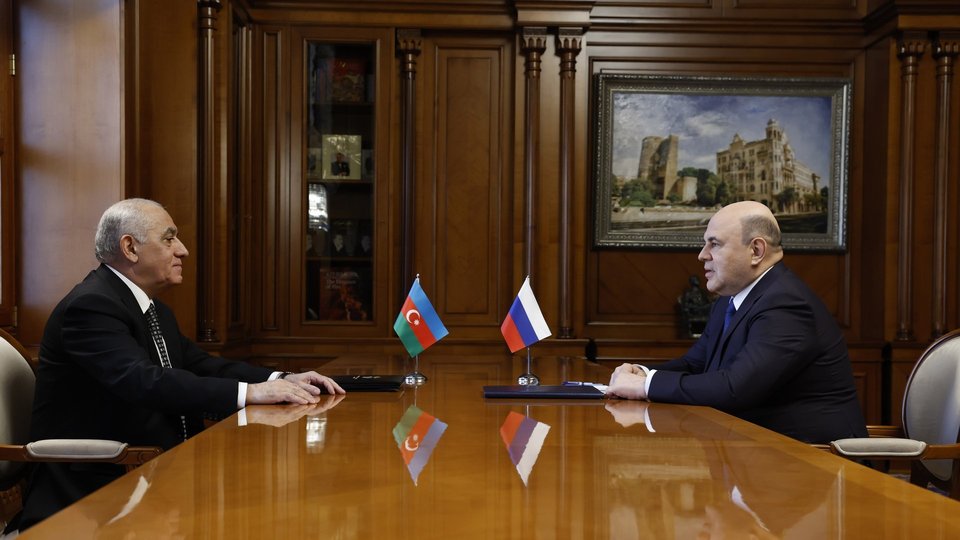 Встреча Михаила Мишустина и Премьер-министра Азербайджана Али Асадова в Баку